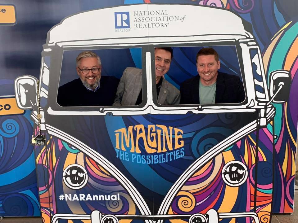 Dan Stewart, John Mangas and Jared James in action! National Association of REALTOR Annual Conference San Francisco 2019